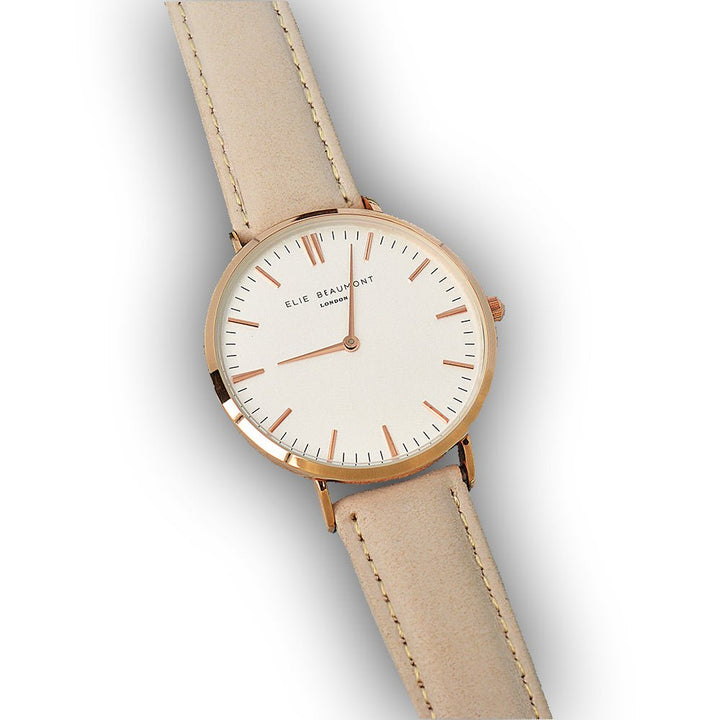 Buy Modern - Vintage Personalised Leather Watch in Stone available now at www.giftsfinder.co.uk