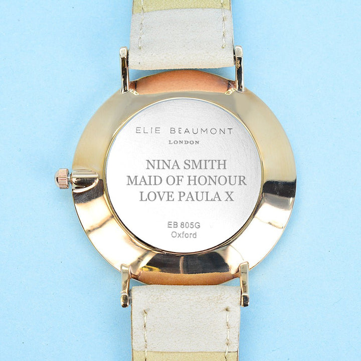 Buy Modern - Vintage Personalised Leather Watch in Stone available now at www.giftsfinder.co.uk