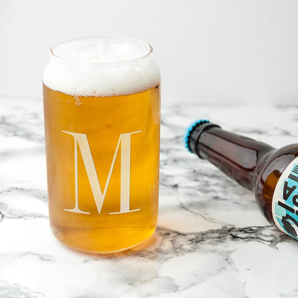 Buy Monogrammed Can Glass available now at www.giftsfinder.co.uk