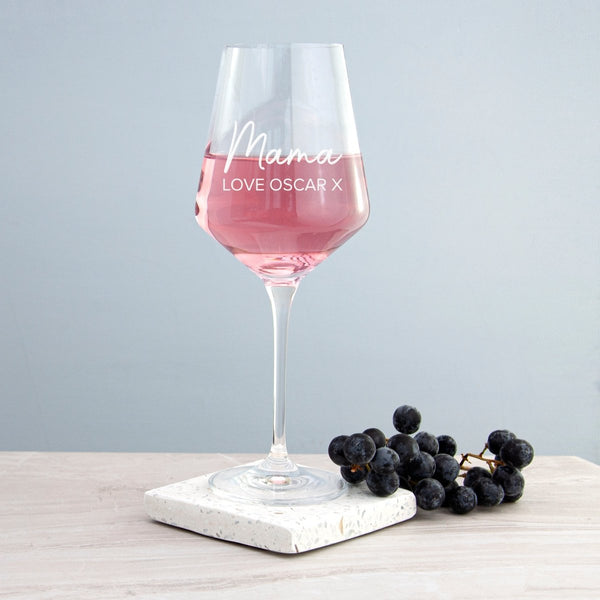 Buy Mum's Personalised Wine Glass available now at www.giftsfinder.co.uk