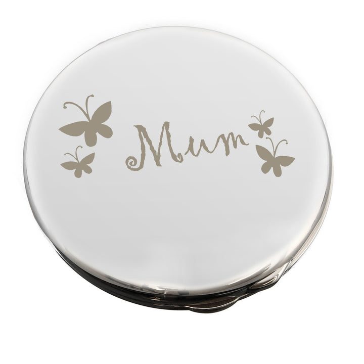 Buy Mum Round Compact Mirror available now at www.giftsfinder.co.uk