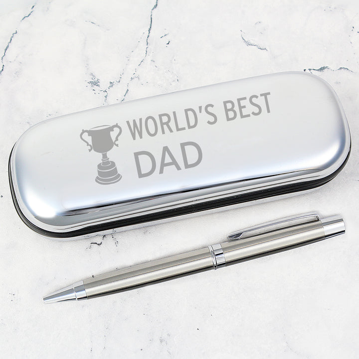 World's Best Dad Pen & Box in gift category Personalised Pen & Pencil Gifts