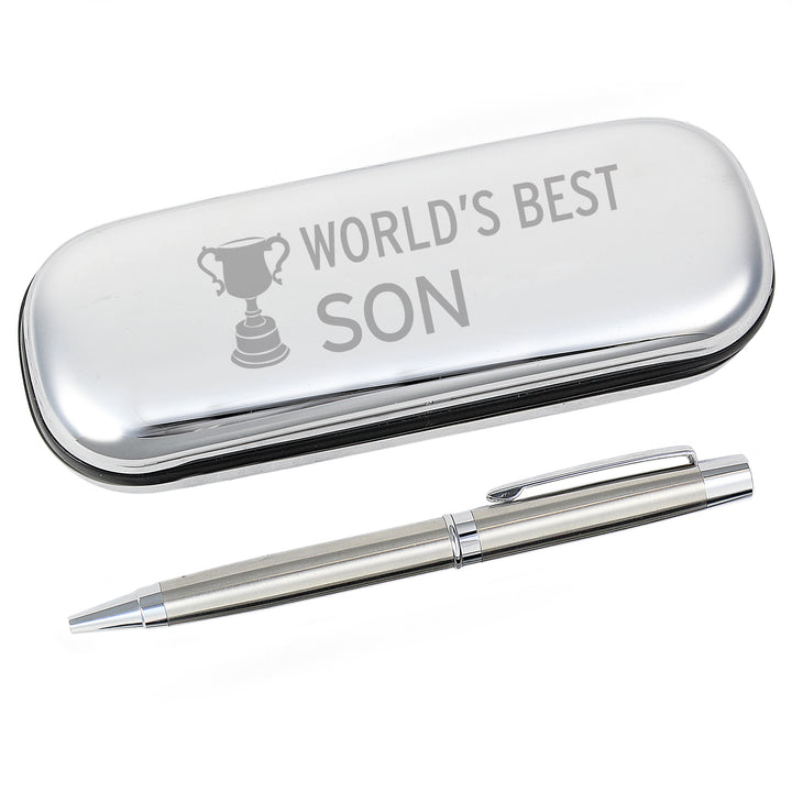 World's Best Son Pen & Box in gift category Personalised Pen & Pencil Gifts