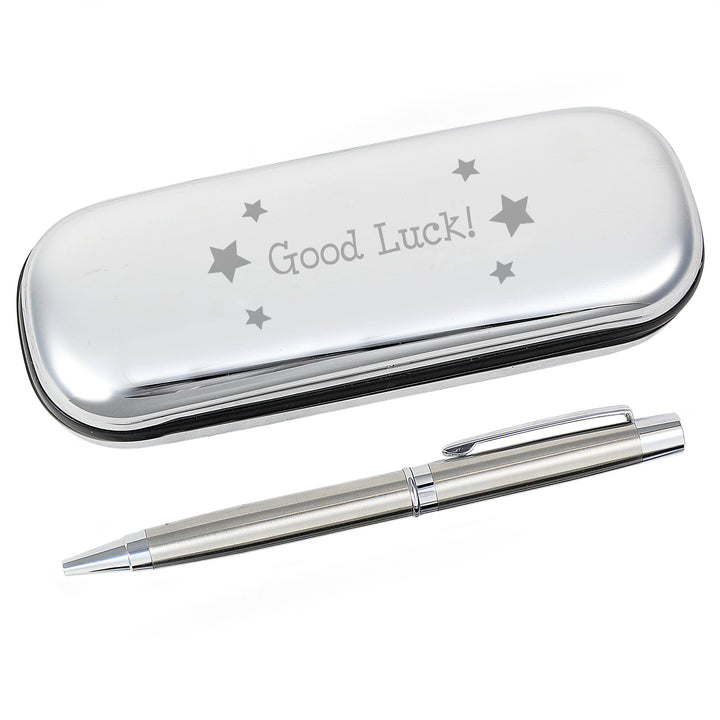 Good Luck Pen & Box (Personalised Pen & Pencil Gifts) available to buy now at www.giftsfinder.co.uk