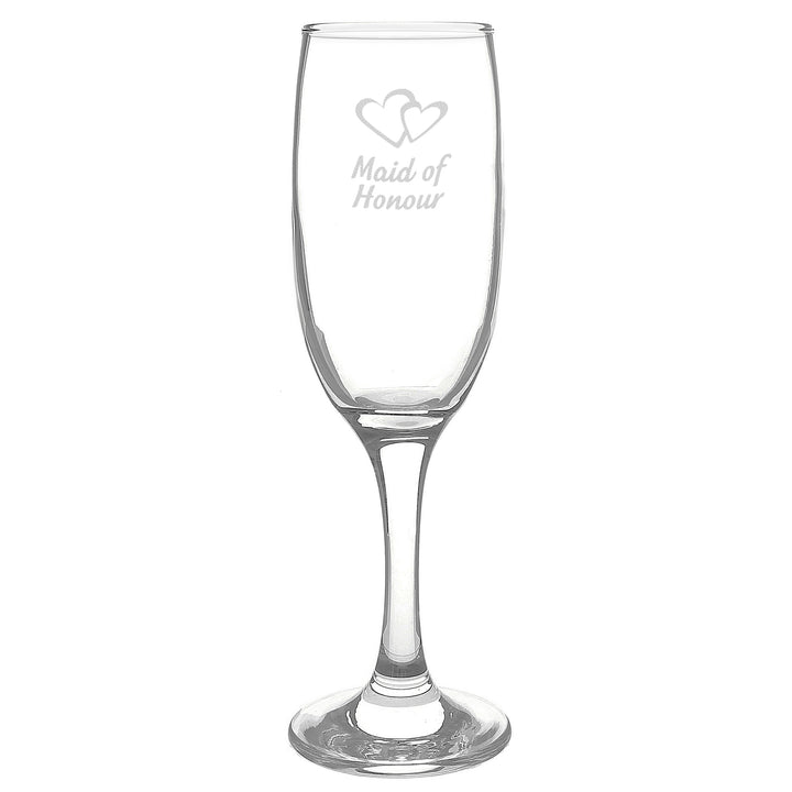 Maid Of Honour Single Flute - part of the Gifts Finder Personalised Wedding Gifts collection