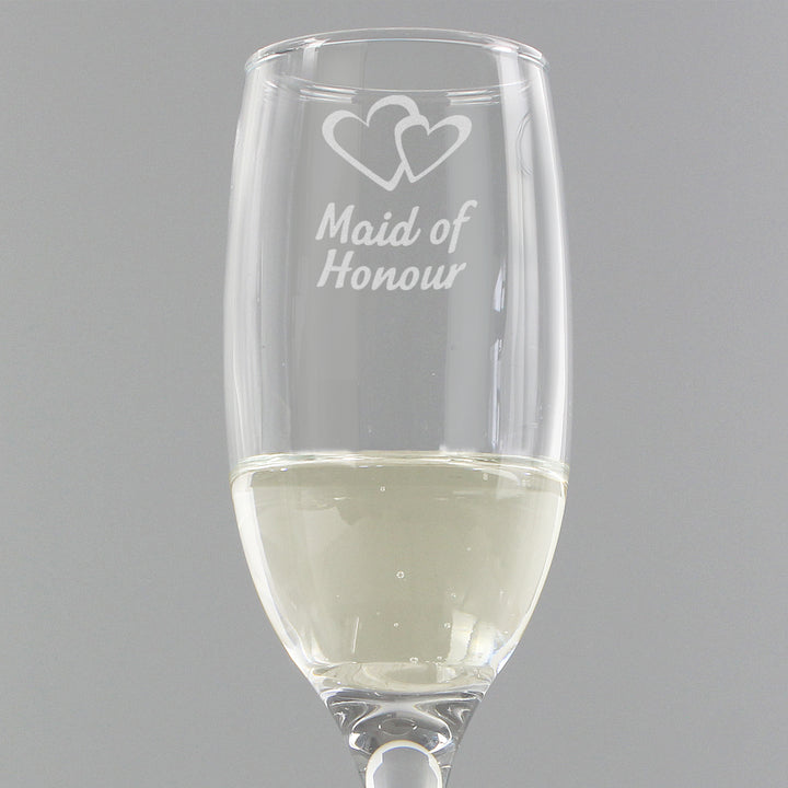 Maid Of Honour Single Flute - part of the Gifts Finder Personalised Wedding Gifts collection