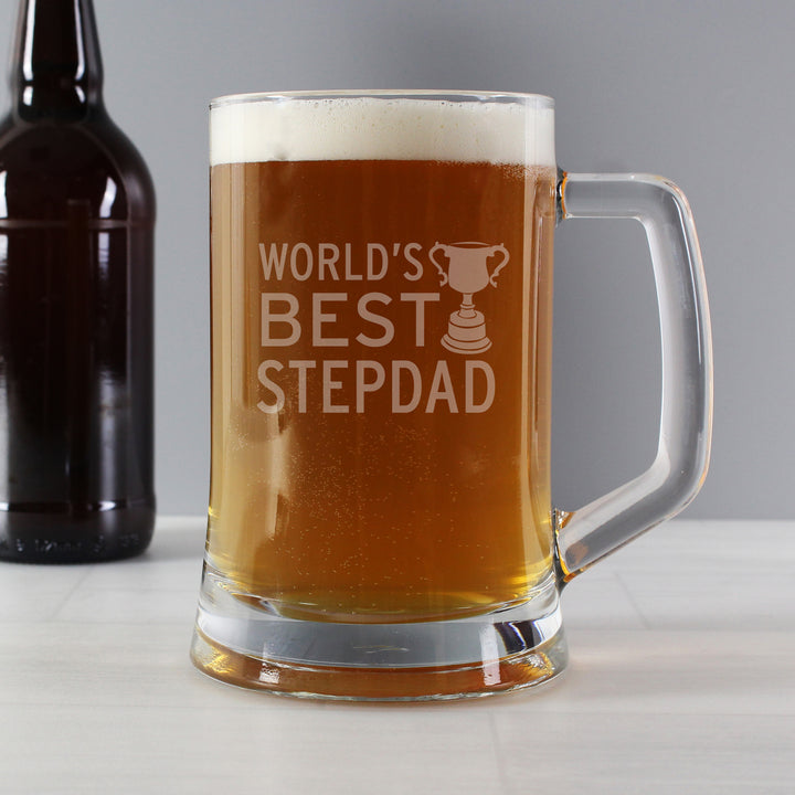 Worlds Best Step Dad Stern Tankard in gift category Personalised Father's Day Gifts