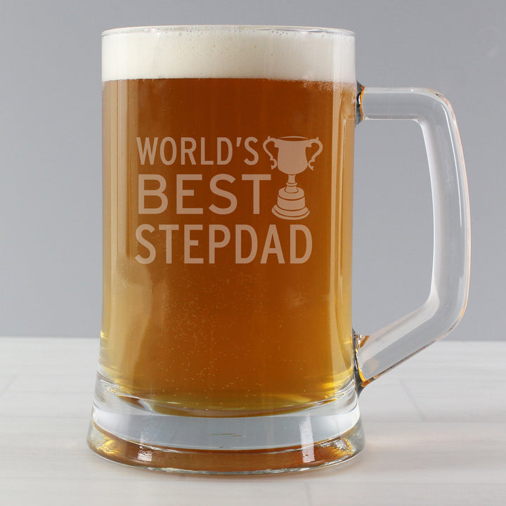 Worlds Best Step Dad Stern Tankard in gift category Personalised Father's Day Gifts