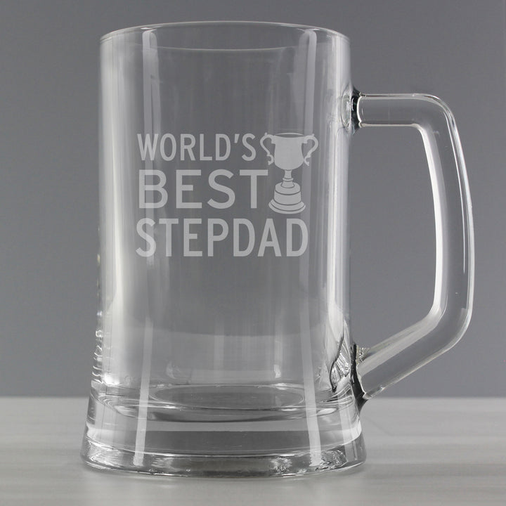 Worlds Best Step Dad Stern Tankard in gift category Personalised Father's Day Gifts