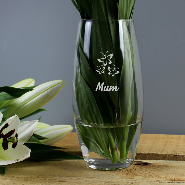 Buy Mum Tapered Bullet Vase available now at www.giftsfinder.co.uk