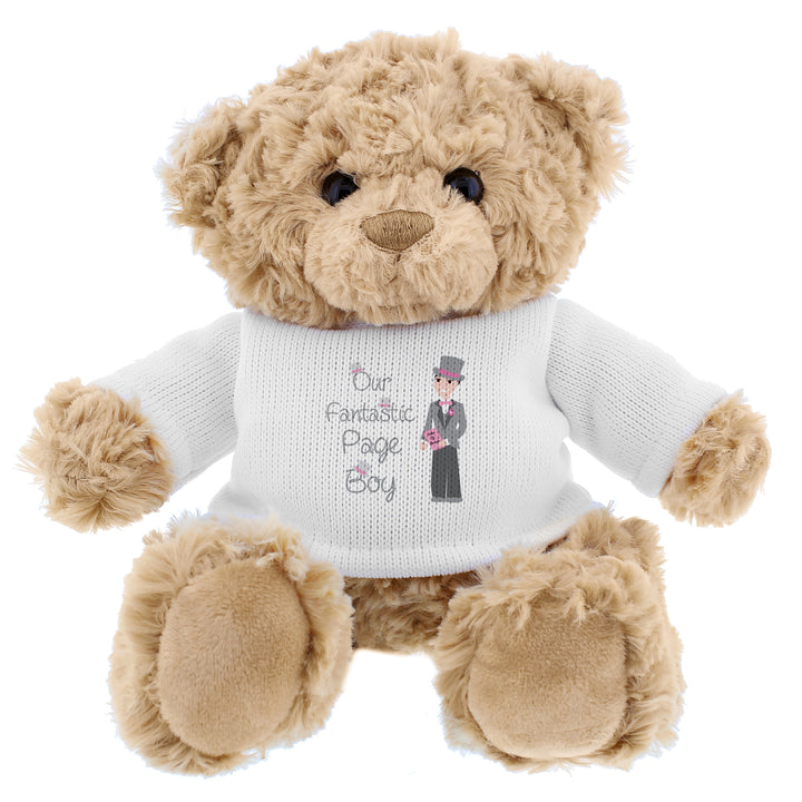 Fabulous Page Boy Teddy Bear (Personalised Wedding Gifts) available to buy now at www.giftsfinder.co.uk