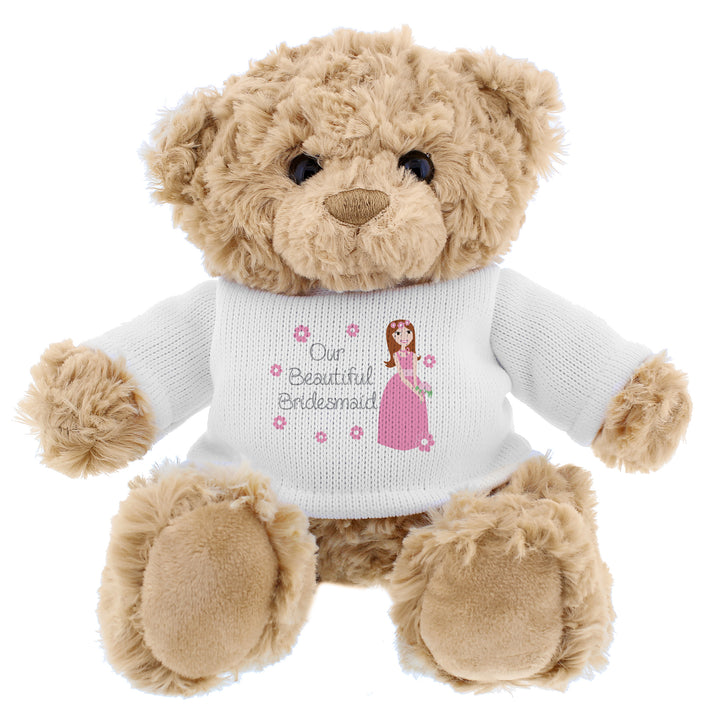 Fabulous Bridesmaid Teddy Bear - part of the Personalised Wedding Gifts collection