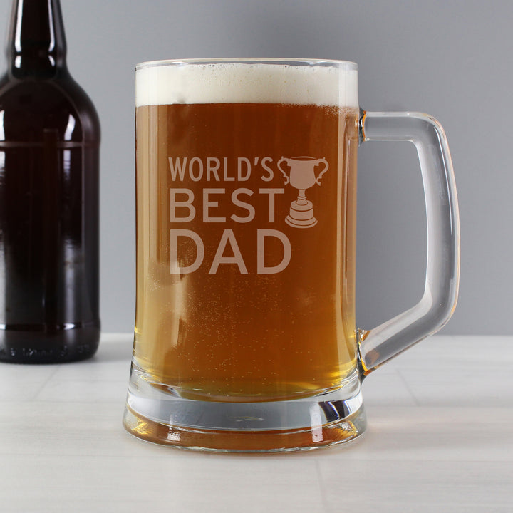 Worlds Best Dad Tankard - part of the Gifts Finder Personalised Father's Day Gifts collection