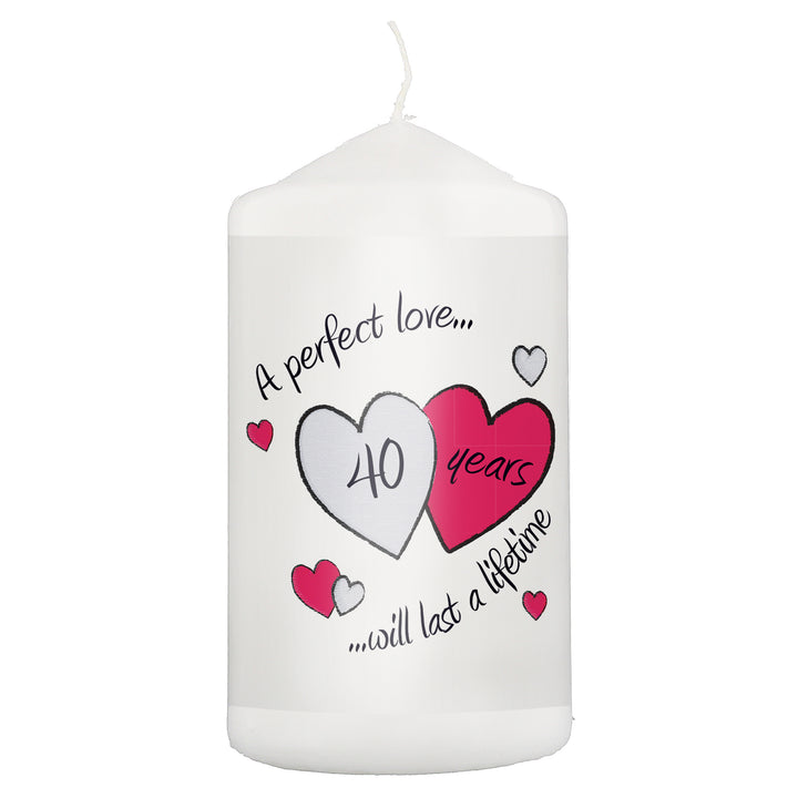 Buy Perfect Love Ruby Pillar Candle available now at www.giftsfinder.co.uk