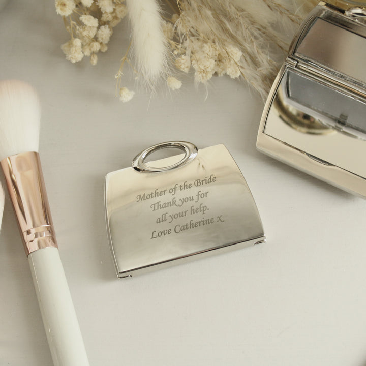 Buy Personalised Handbag Compact Mirror available now at www.giftsfinder.co.uk