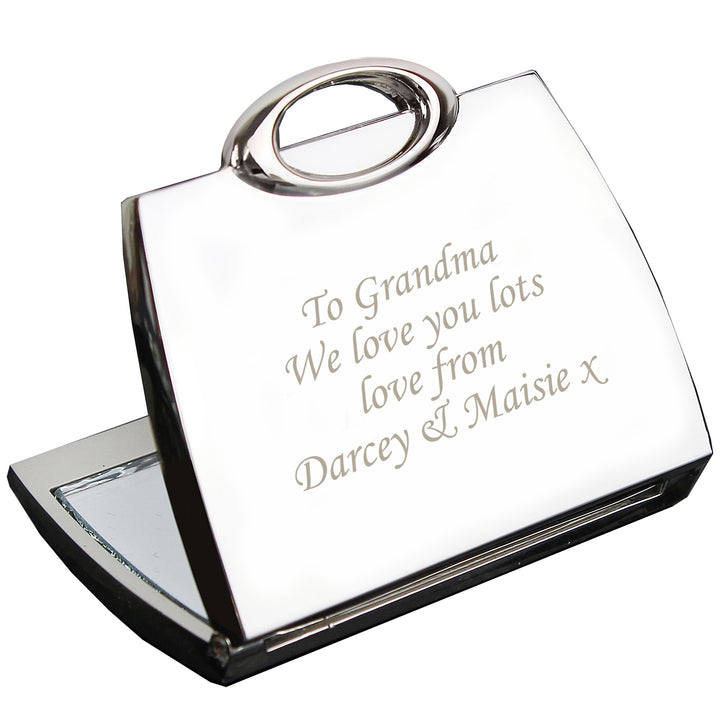 Buy Personalised Handbag Compact Mirror available now at www.giftsfinder.co.uk