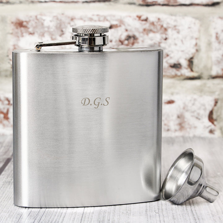 Buy Personalised Boxed Stainless Steel Hip Flask available now at www.giftsfinder.co.uk