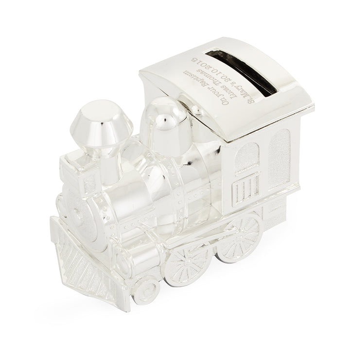 Personalised Train Money Box in gift category Personalised Money Boxes