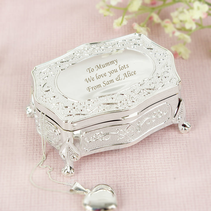 Personalised Small Antique Trinket Box in gift category Personalised Trinket Boxes