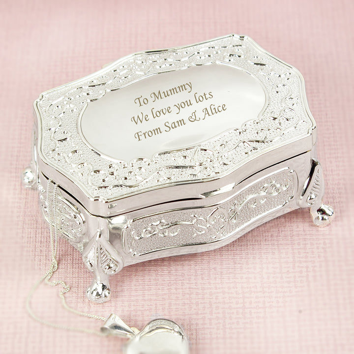 Personalised Small Antique Trinket Box in gift category Personalised Trinket Boxes