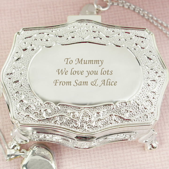 Personalised Small Antique Trinket Box in gift category Personalised Trinket Boxes