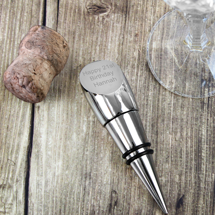 Personalised Wine Stopper in gift category Personalised Wine Stoppers