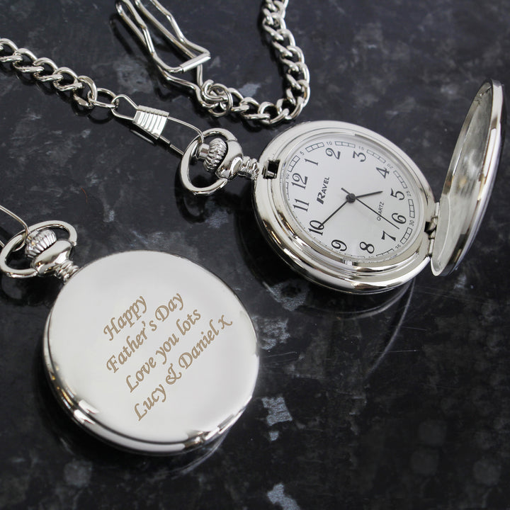 Buy Personalised Pocket Fob Watch at www.giftsfinder.co.uk