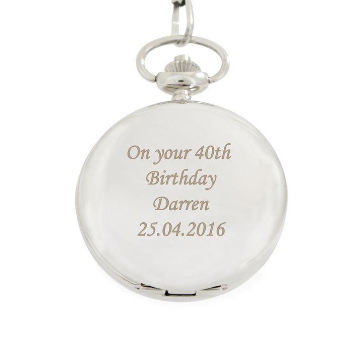 Buy Personalised Pocket Fob Watch at www.giftsfinder.co.uk