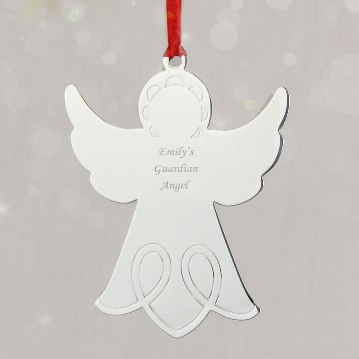 Personalised Angel Tree Decoration - part of the Gifts Finder Personalised Christmas Decorations collection