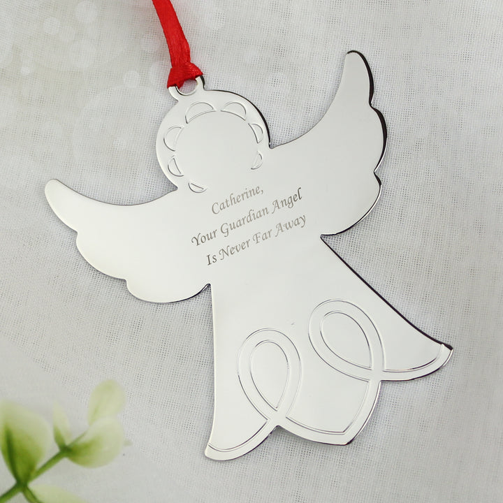 Personalised Angel Tree Decoration - part of the Gifts Finder Personalised Christmas Decorations collection