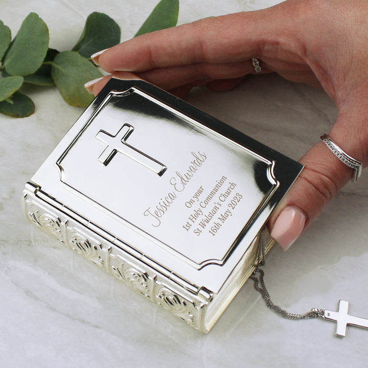 Buy Personalised Bible Trinket Box available now at www.giftsfinder.co.uk