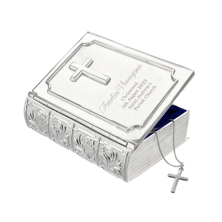 Buy Personalised Bible Trinket Box available now at www.giftsfinder.co.uk