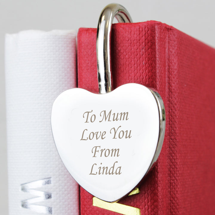 Personalised Silver Heart Bookmark in gift category Personalised Childrens Books