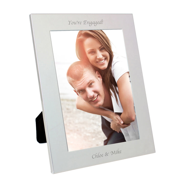 Personalised Silver 5x7 Inch Photo Frame - part of the Gifts Finder Personalised Photo Frames collection