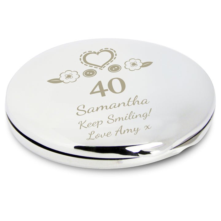 Personalised Birthday Craft Compact Mirror - part of the Gifts Finder Personalised Compact Mirrors collection