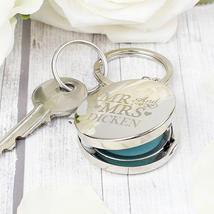 Personalised Mr And Mrs Photo Keyring - part of the Gifts Finder Personalised Keyrings collection