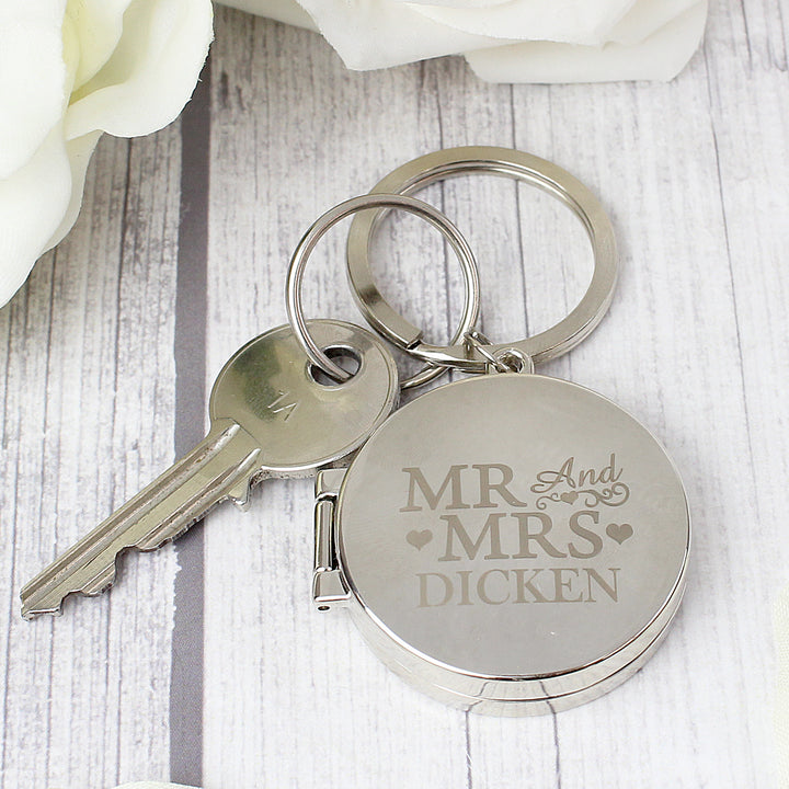 Personalised Mr And Mrs Photo Keyring - part of the Gifts Finder Personalised Keyrings collection