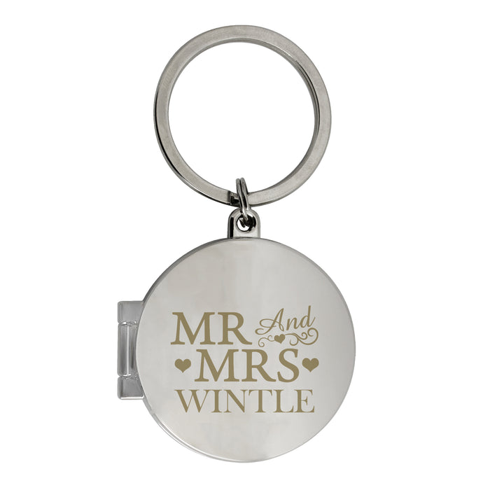 Personalised Mr And Mrs Photo Keyring - part of the Gifts Finder Personalised Keyrings collection