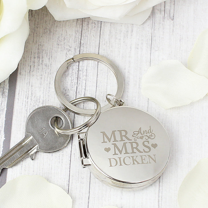 Personalised Mr And Mrs Photo Keyring - part of the Gifts Finder Personalised Keyrings collection