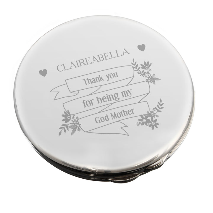 Buy Personalised Garden Bloom Compact Mirror available now at www.giftsfinder.co.uk