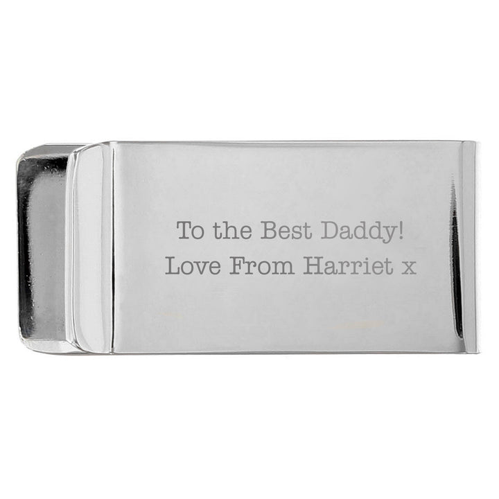 Buy Personalised Any Message Money Clip at www.giftsfinder.co.uk