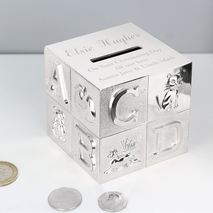 Personalised Abc Money Box - part of the Gifts Finder Personalised Money Boxes collection