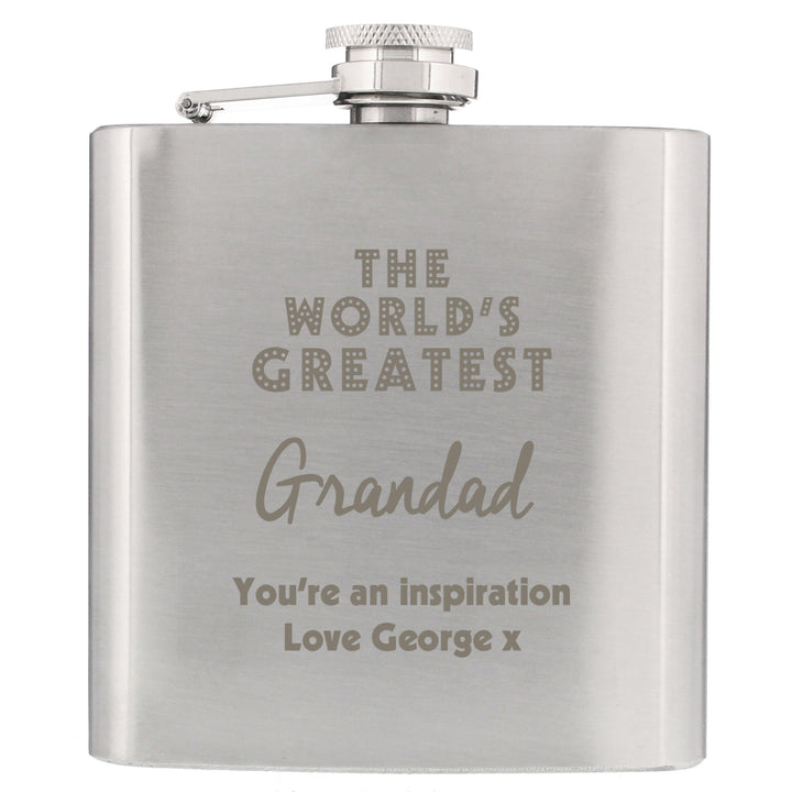 Buy Personalised 'The World's Greatest' Hip Flask at www.giftsfinder.co.uk