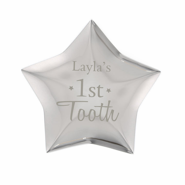 Buy Personalised 1st Tooth Star Trinket Box at www.giftsfinder.co.uk