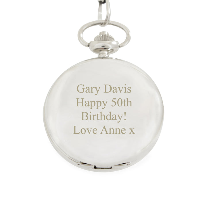 Buy Personalised Formal Pocket Fob Watch at www.giftsfinder.co.uk