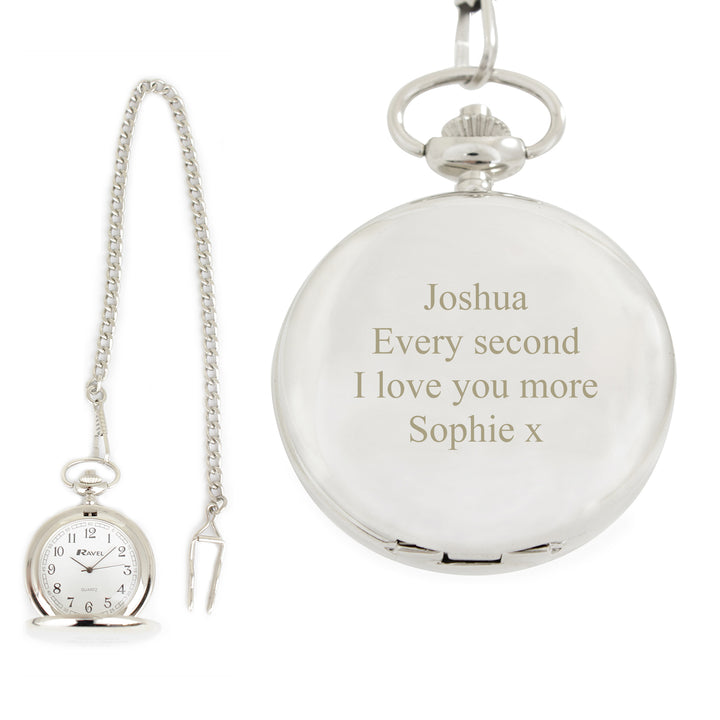 Buy Personalised Formal Pocket Fob Watch at www.giftsfinder.co.uk