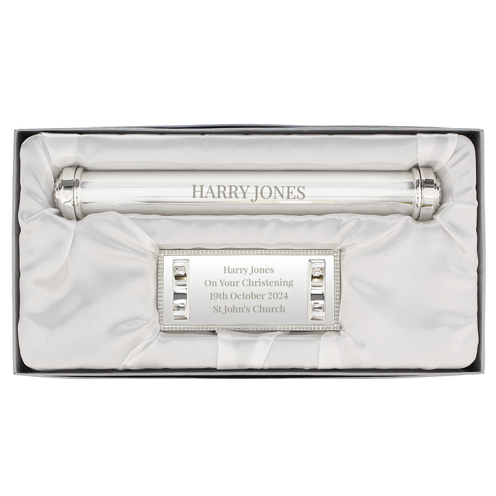 Buy Personalised Free Text Silver Plated Certificate Holder available now at www.giftsfinder.co.uk