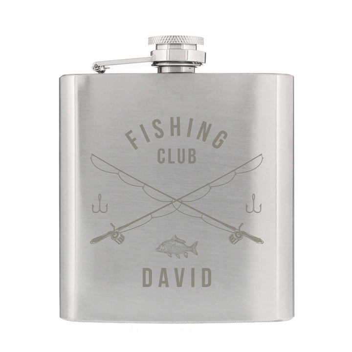 Buy Personalised Fishing Hip Flask - Father's Day gift available now at www.giftsfinder.co.uk