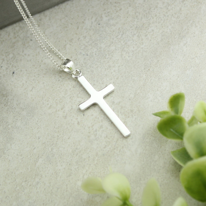 Buy Personalised In Loving Memory Cross Sentiment Necklace and Box available now at www.giftsfinder.co.uk