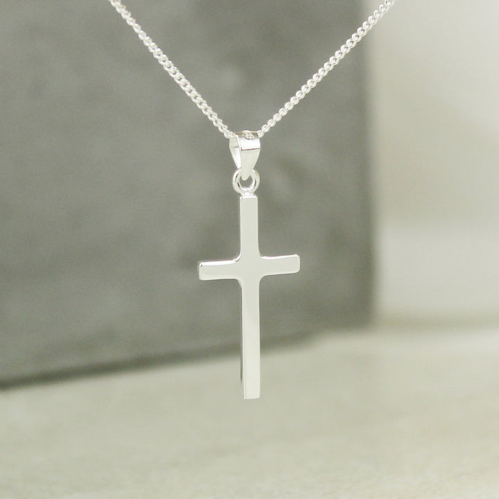 Buy Personalised In Loving Memory Cross Sentiment Necklace and Box available now at www.giftsfinder.co.uk